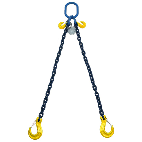 Yoke 11.2tonne G8 2-Leg Chainsling c/w Sling Hooks & Grab Hooks