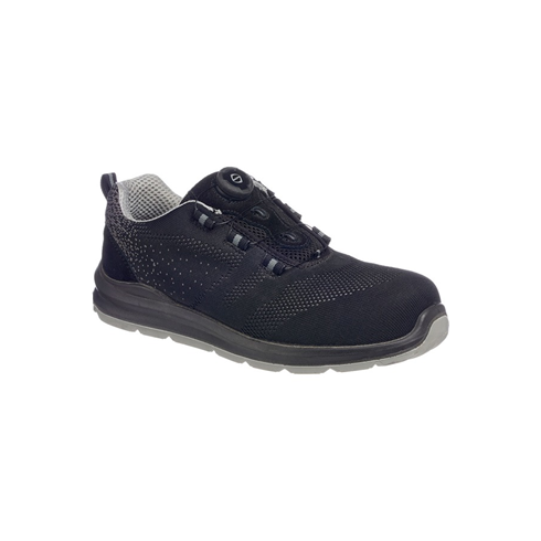 Portwest FT08 Black/Grey Compositelite Wire Lace Safety Trainer Knit S1P