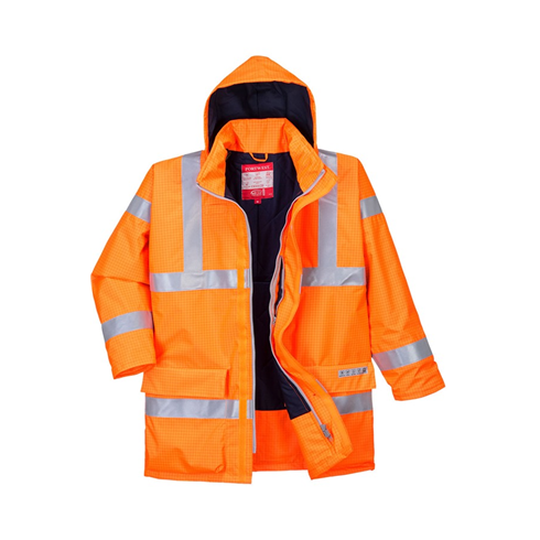 Portwest S778 Orange Bizflame Rain Hi-Vis Antistatic FR Jacket