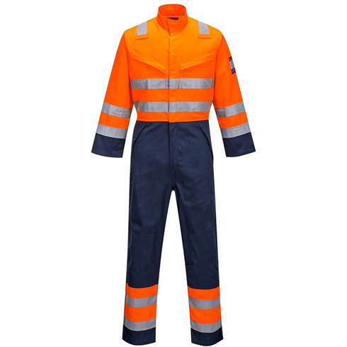 Portwest MV29 Orange/Navy Modaflame RIS Coverall