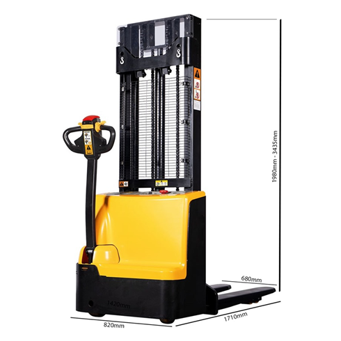 WS15H 1500kg Light Duty Fully Electric Stacker 3000mm Lift 