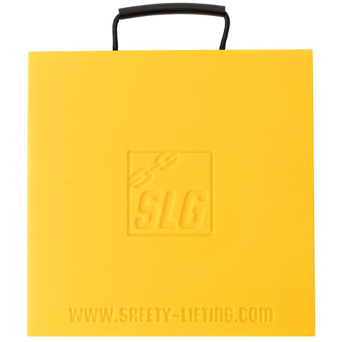 Yellow Hi-viz 400x400x30mm Square Outrigger Pad