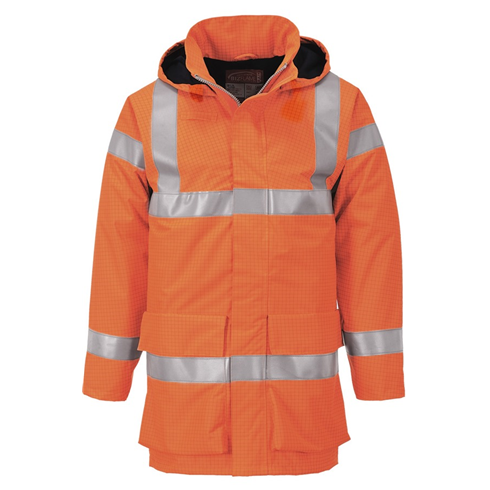 Portwest S774 Orange Bizflame Rain Hi-Vis Multi Lite Jacket