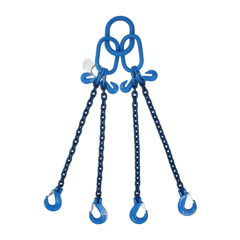 Yoke 2.9tonne G100 4-Leg Chainsling c/w Sling Hooks & Grab Hooks