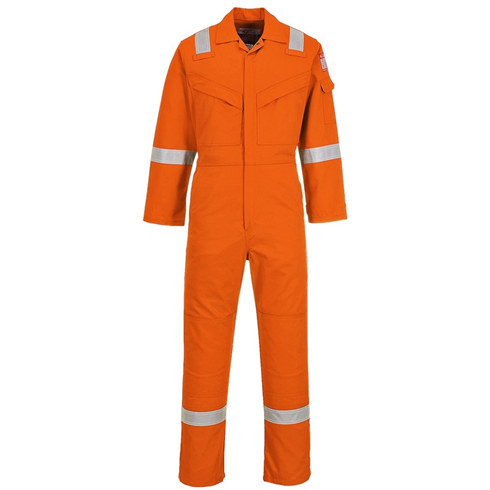 Portwest FR50 Orange Flame Resistant Anti-Static Coverall 350g