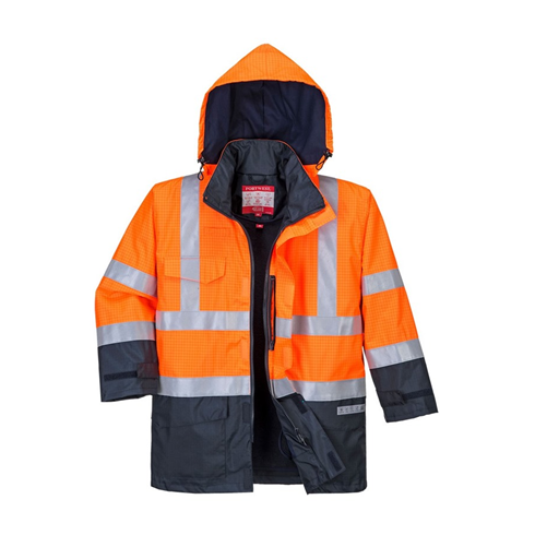 Portwest S779 Orange/Navy Bizflame Rain Hi-Vis Multi-Protection Jacket