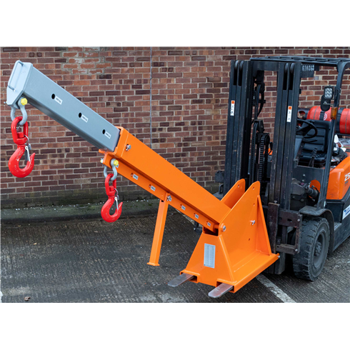 1tonne Fork Mounted Adjustable Height Extending Jib