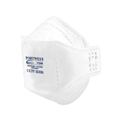 Portwest P290 EAGLE FFP2 Dolomite Fold Flate Respirator (Pk20)