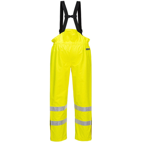 Portwest S780 Yellow Bizflame Rain Unlined Hi-Vis Antistatic FR Trousers