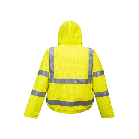 Portwest S773 Yellow Bizflame Rain Hi-Vis Antistatic FR Bomber Jacket