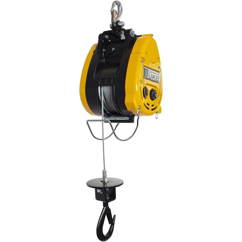 500kg 110volt Wire Rope Hoist x 25mtr c/w Hook Attachment