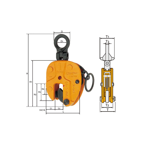 Tiger SVC-E Vertical Lifting Clamp 0.3tonne to 2tonne