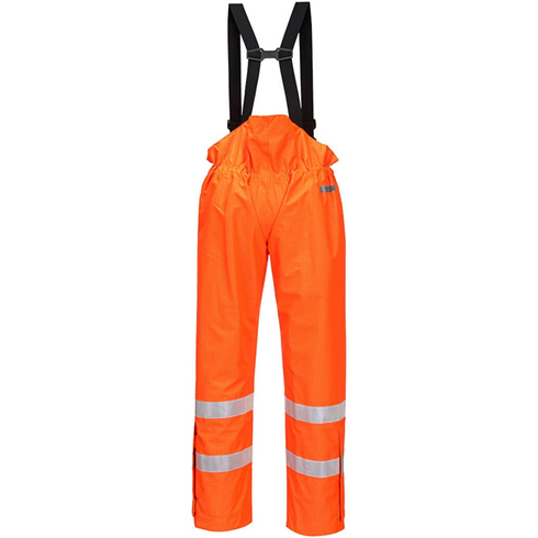 Portwest S780 Orange Bizflame Rain Unlined Hi-Vis Antistatic FR Trousers