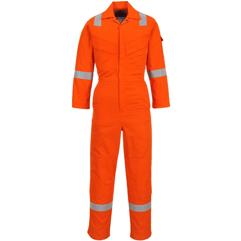 Portwest FR28 Orange Flame Resistant Light Weight Anti-Static Coverall 280g