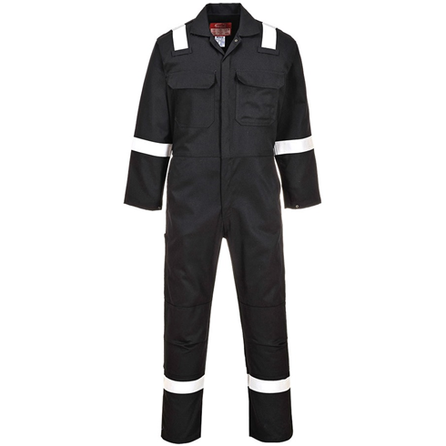 Portwest BIZ5 Black Bizweld Iona FR Coverall