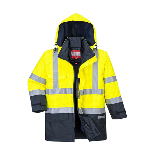 Portwest S779 Yellow/Navy Bizflame Rain Hi-Vis Multi-Protection Jacket