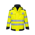 Portwest MV70 Yellow/Navy Modflame Rain Multi Norm Arc Jacket