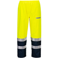 Portwest FR410 Yellow/Navy Bizflame Rain+ Hi-Vis Light Arc Trousers