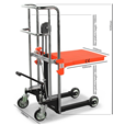 400kg Manual Platform Stacker 1300mm lift height