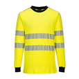 Portwest FR701 Yellow/Black Flame Resistant Hi-Vis T-Shirt